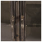 Poppy I 79x16 Black Metal With Glass Door Sideboard