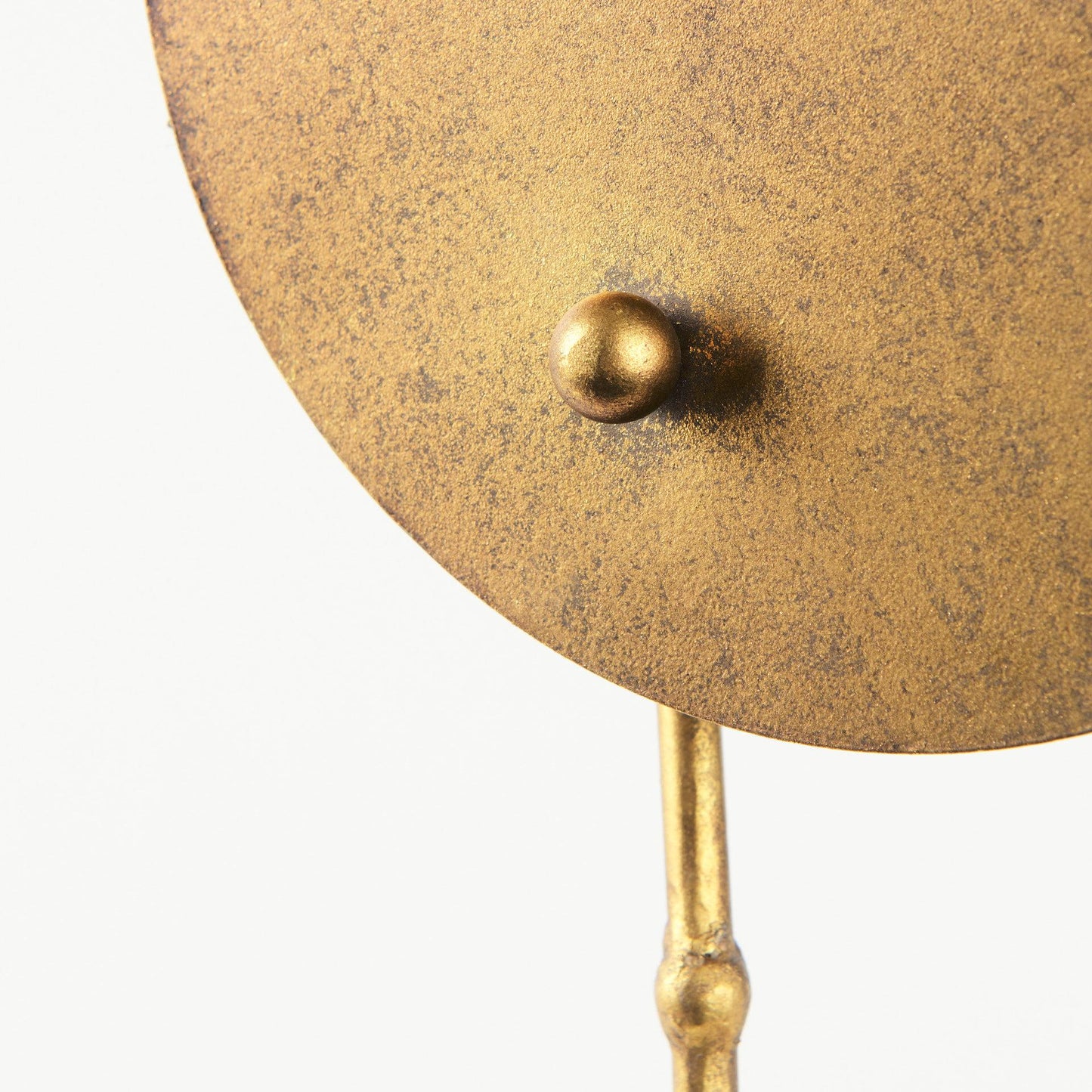 Chadwick Antiqued Brass Duck Leg Table Clock