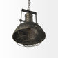 Zaio 12.5Lx 12.5W x 18.5H Weathered Antique Gold Metal Caged Bulb Pendant Light