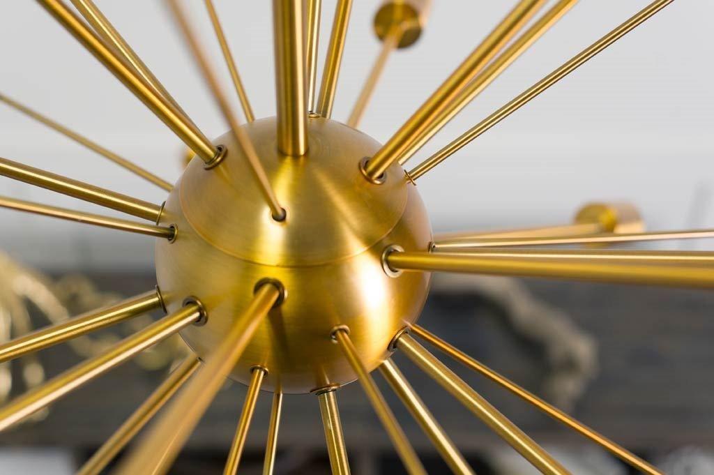 Edisonna II (38"D) Gold Sputnik Twenty Bulb Chandelier
