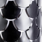 Brasseur III 10.5x22 Black Toned Metal Fish Scale Wall Sconce