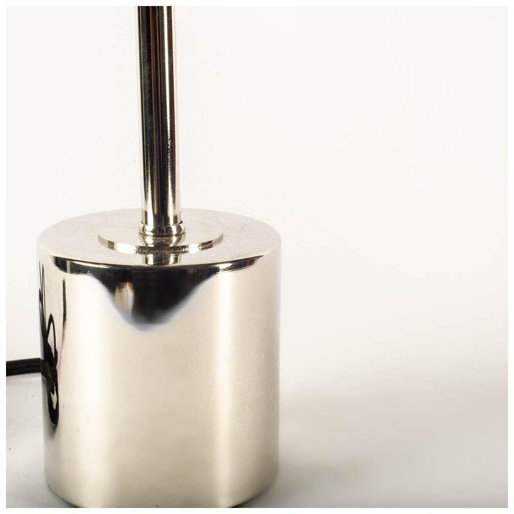 Mooney (17.5"H) Metallic-Silver Metal Shade-less Table Lamp
