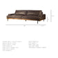 Colburne II 96" Brown Leather Three Seater Sofa