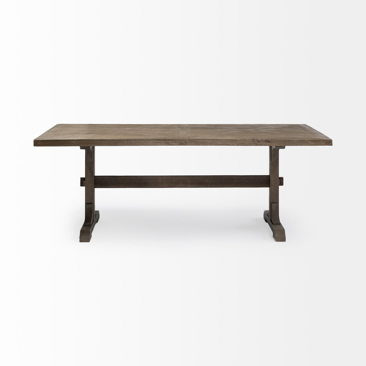 Barrett 84x40 Brown Solid Wood Top & Base Dining Table