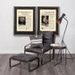 Hornet II Black Leather Body Metal Frame Accent Chair