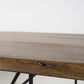 Papillion II 84.0L x 38.0W x 30.0H Rectangular Natural Wood Top W/Black Iron Base Dining Table