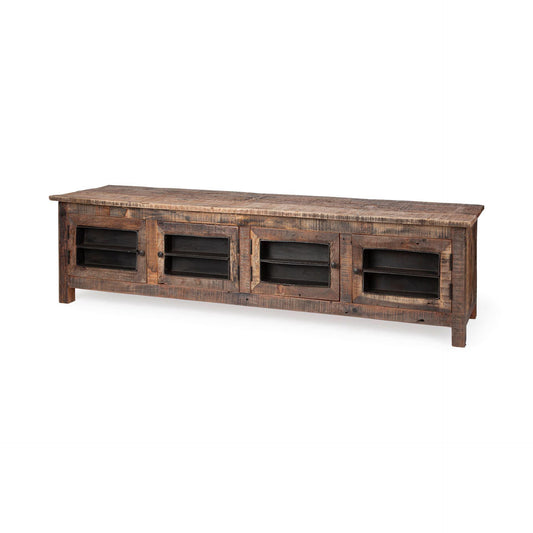 Wilton II Reclaimed Wood and Metal Media Console