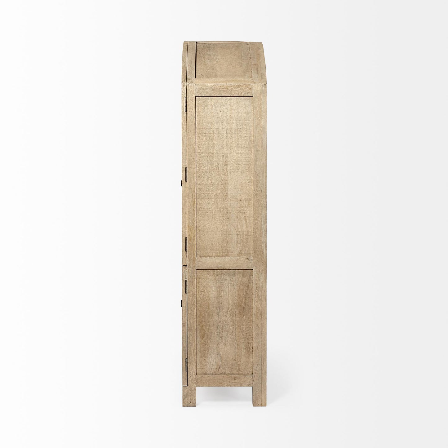 Barrett 48.5 x 17.25 x 73"H Brown Solid Wood Display Cabinet