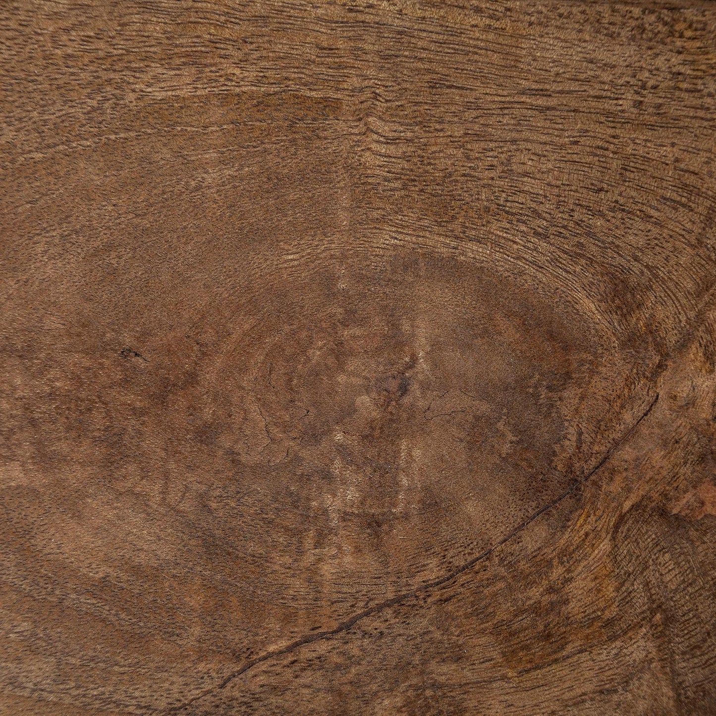 Maddox 16L x 13.5W x 27H Medium Brown Wood w/ Black Metal C-shaped End/Side Table
