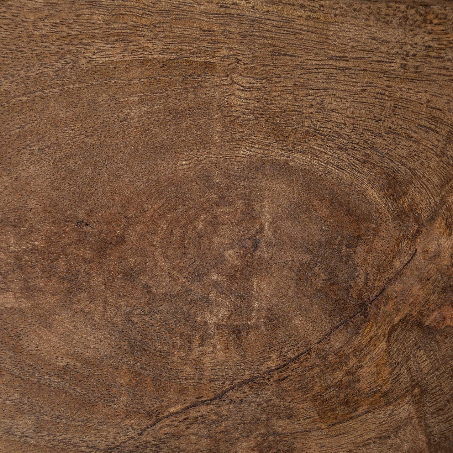 Maddox 30L x 18W x 22H Medium Brown Wood w/ Black Metal U-shaped End/Side Table