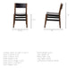 Nell I Black Iron Seat Solid Brown Wooden Base Dining Chair