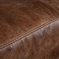 Cochrane II 82L x 33W x 32.25H Brown Leather Three Seater Sofa