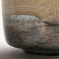 Nasser I Short Blue/Gold/Chrome Urn Style Glass Vase