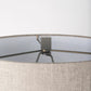 Raen (28.5"H) Gray Metal Octagonal Base w/Beige Shade Table Lamp