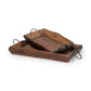 Durone (Set of 2) Brown Wooden Live Edge Serving Trays