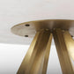 Laurent 48" Marble Top Gold Metal Base Dining Table