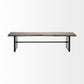 Ledger I 70L x 17W Brown Live-Edge Wooden Dining Bench