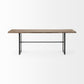 Ledger III 84x38 Brown Solid Wood Top & Base Dining Table