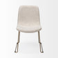 Sawyer I Beige Fabric Seat Gold Metal Frame Dining Chair