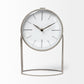 Aurus Matte Gray Metal Table Clock