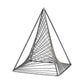 Risley 8L x 8W Gray Metal Triangular Decorative Object