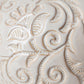 Jadiza II Medium White Glaze Floral Pattern Vase