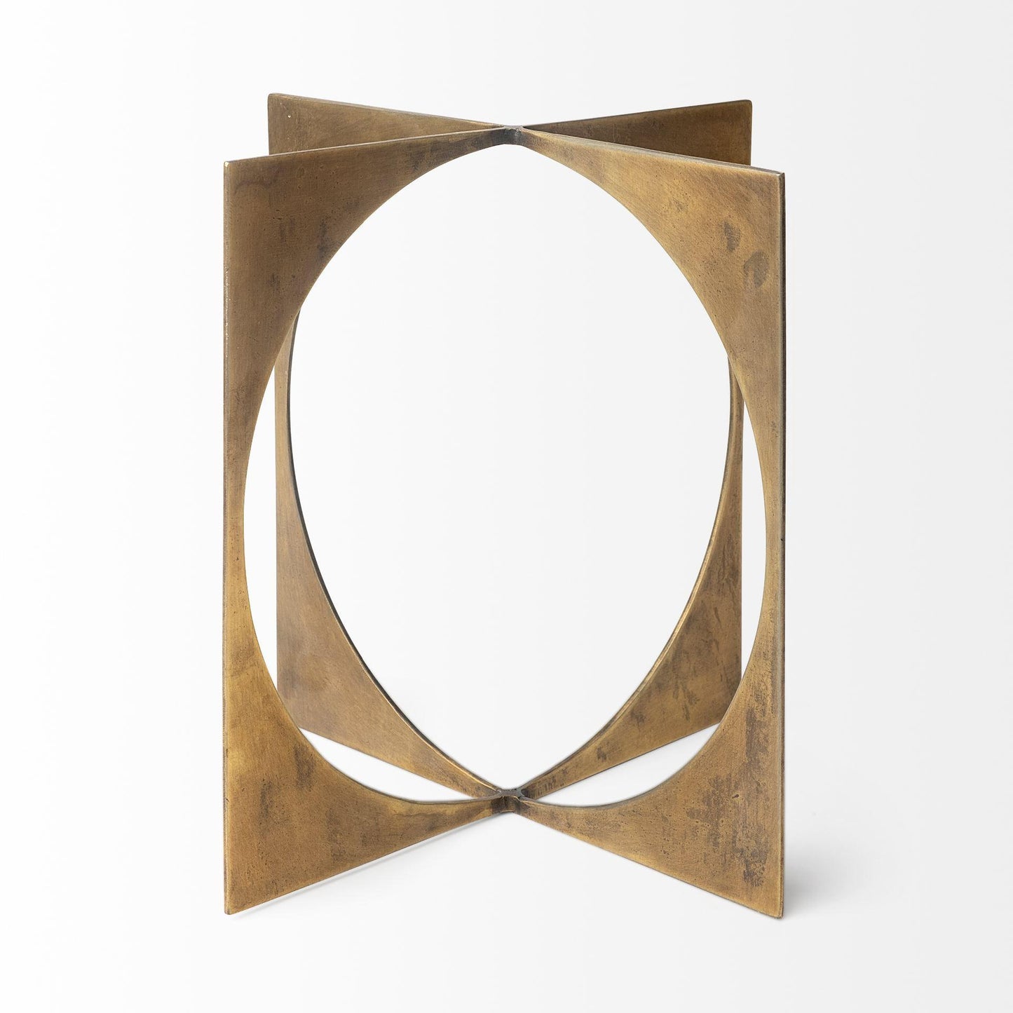 Lima II (Large) 10L x 10W Gold Geometric Decorative Object