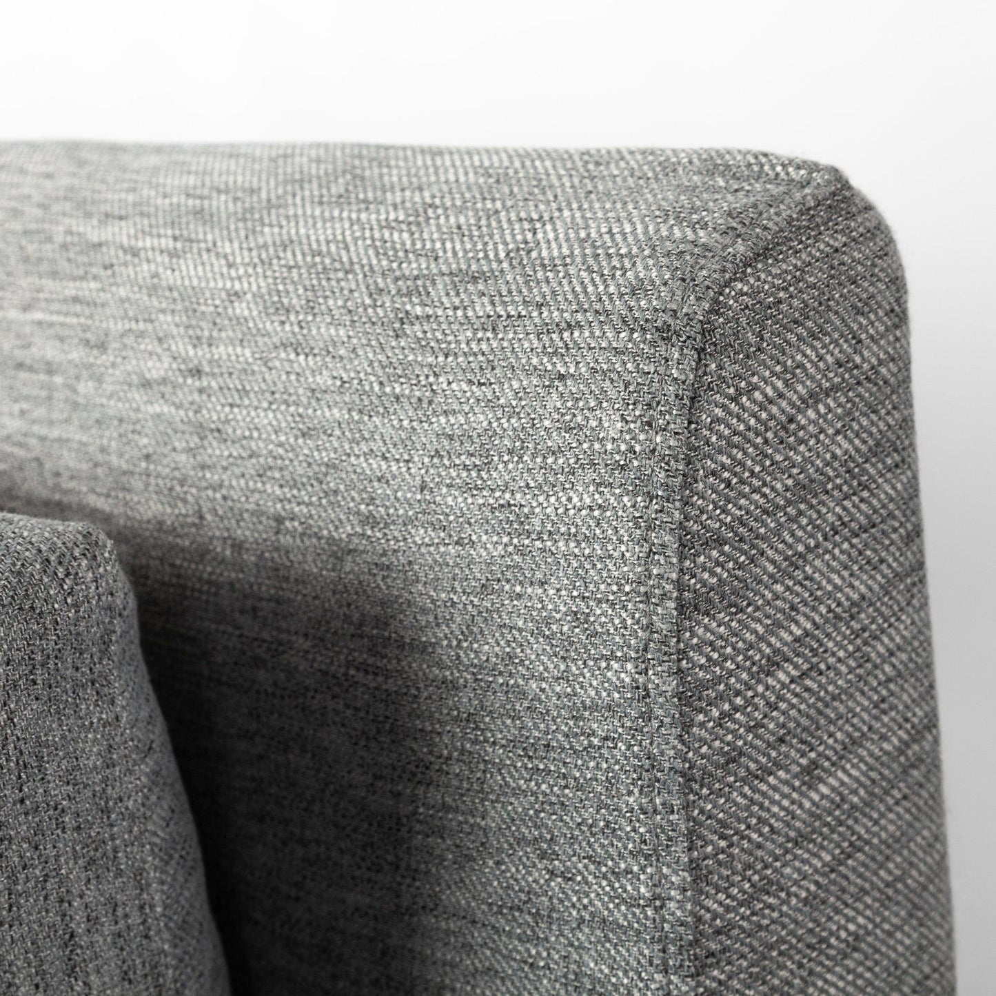 Denly II 92" Casterock Gray Slipcover Three Seater Sofa