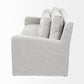 Denly II 92.5 X 38.25 X 34.5 Frost Gray Slipcover Three Seater Sofa