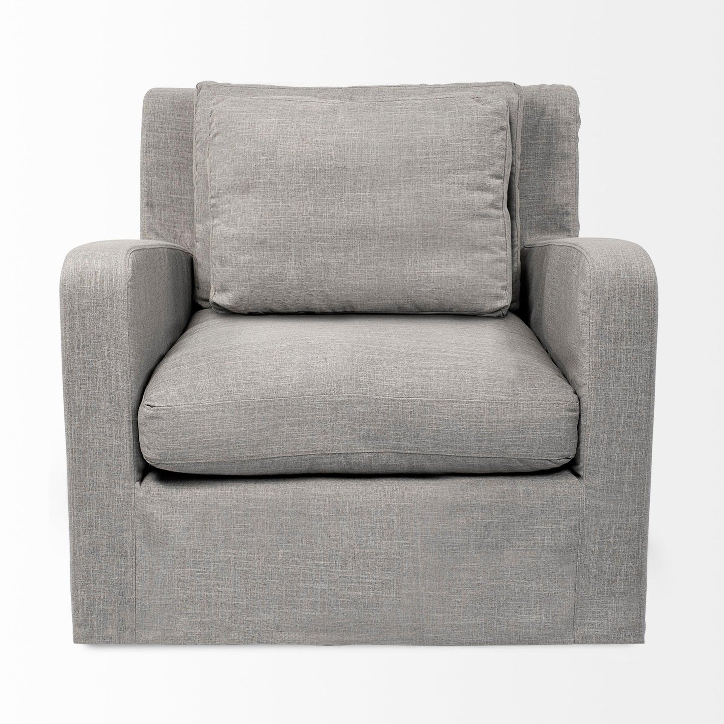 Denly III 38 X 38.25 X 34.5 Flint Gray Slipcover Upholstered Arm Chair