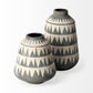 Delaney Large Gray Patterned Ceramic Vase