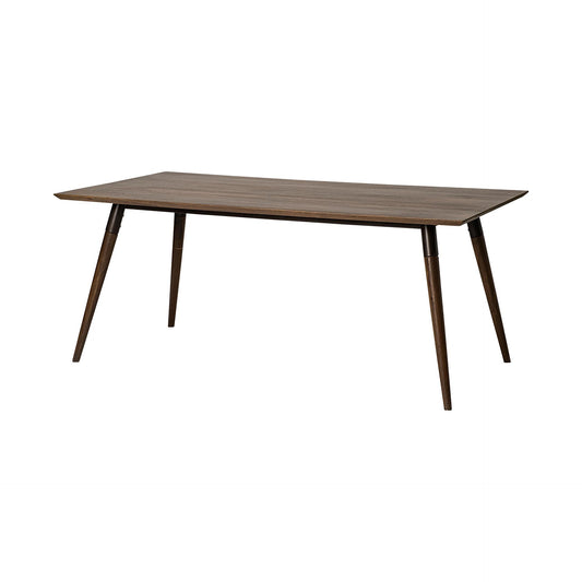 Nicholas II 72x39 Brown Solid Wood Top Metal/Wood Leg Dining Table