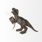 Raptor (10.6"H) Dark Tone Resin Tyrannosaurus Rex Table Lamp