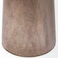 Maxwell II 54" Round Brown Solid Wood Top Brown Wood/Gold Metal Base Dining Table