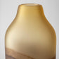 Pyla Tall Yellow/Brown Glass Sand Dune Inspired Vase