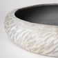 Namir 16L x 16W Off-White Large Textured Ceramic Bowl