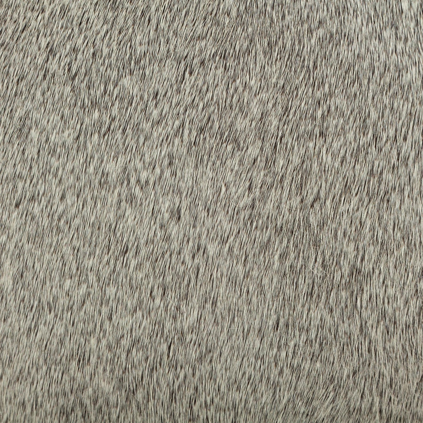 Zahavi I 20" Grey-toned hair-on-hide ottoman