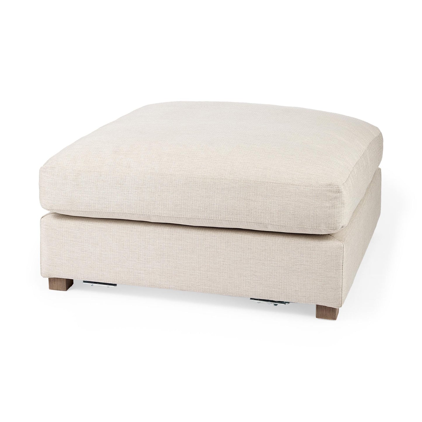 Valence 38.6L x 38.6W x 17.7H Beige Full Size Ottoman Sectional Piece