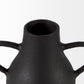Cyrus 8.7L x 4.7W x 8.3H Black Two handled Vase Decorative Object