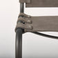 Berbick 33" Total Height Brown/Gray Suede w/ Iron Frame Dining Chair
