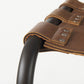 Berbick 43" Total Height Medium Brown Leather w/ Iron Frame Bar Stool