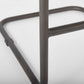 Berbick 43" Total Height Brown/Gray Suede w/ Iron Frame Bar Stool
