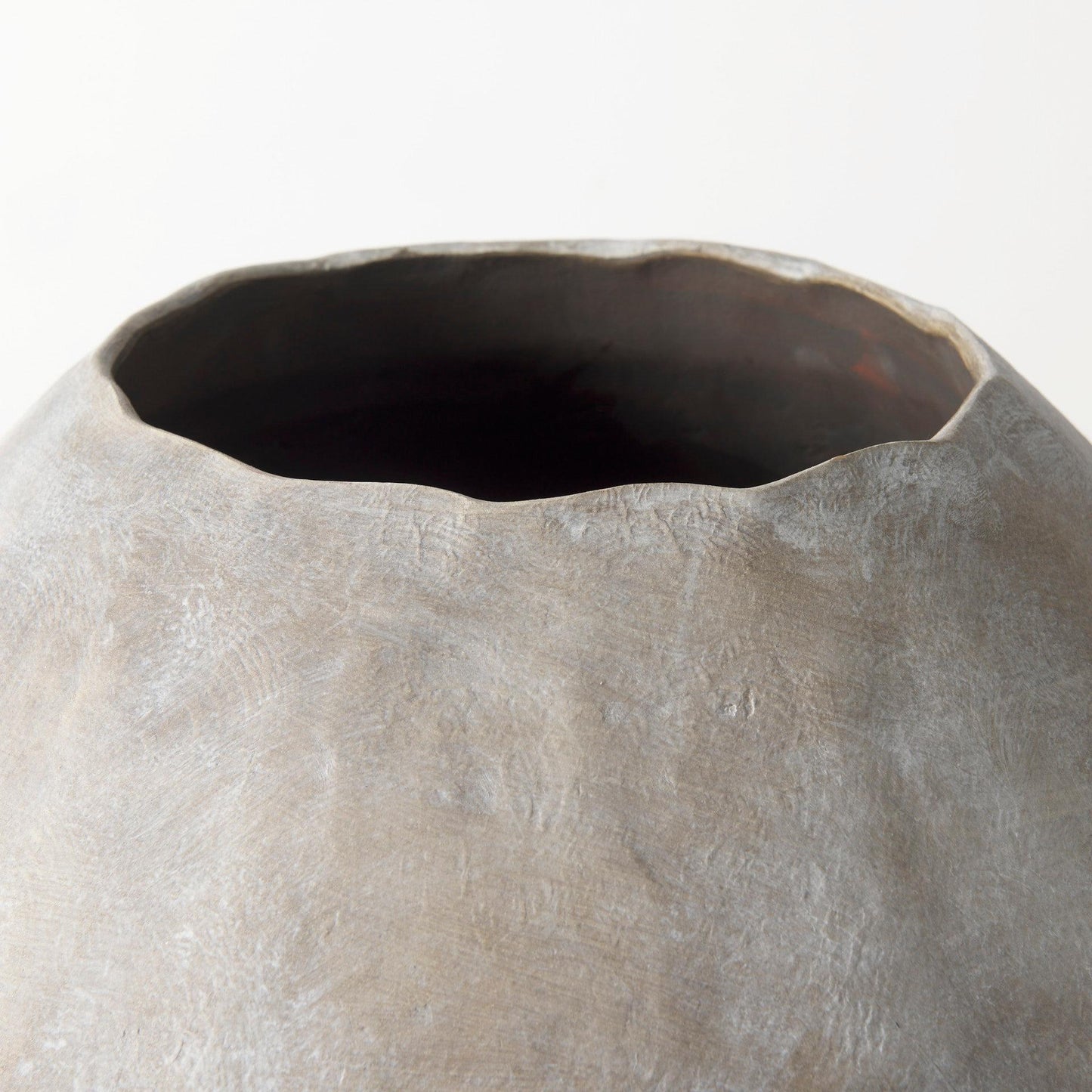 Gobi 23L x 28H Large Tan Ceramic Oval Vase