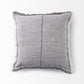 Thais 20L x 20W Blue and Cream Fringed Decorative Pillow Cover