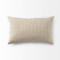 Danika 13.0L x 21.0W x 0.2H Beige and Gold Fabric Decorative Pillow Cover