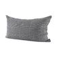 Ramone 14 x 26 White and Black Fabric Decorative Pillow Cover