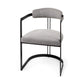 Hollyfield 20.5 x 21.3 x 29.5 Gray Fabric Seat W/ Gray Iron Frame Dining Chair