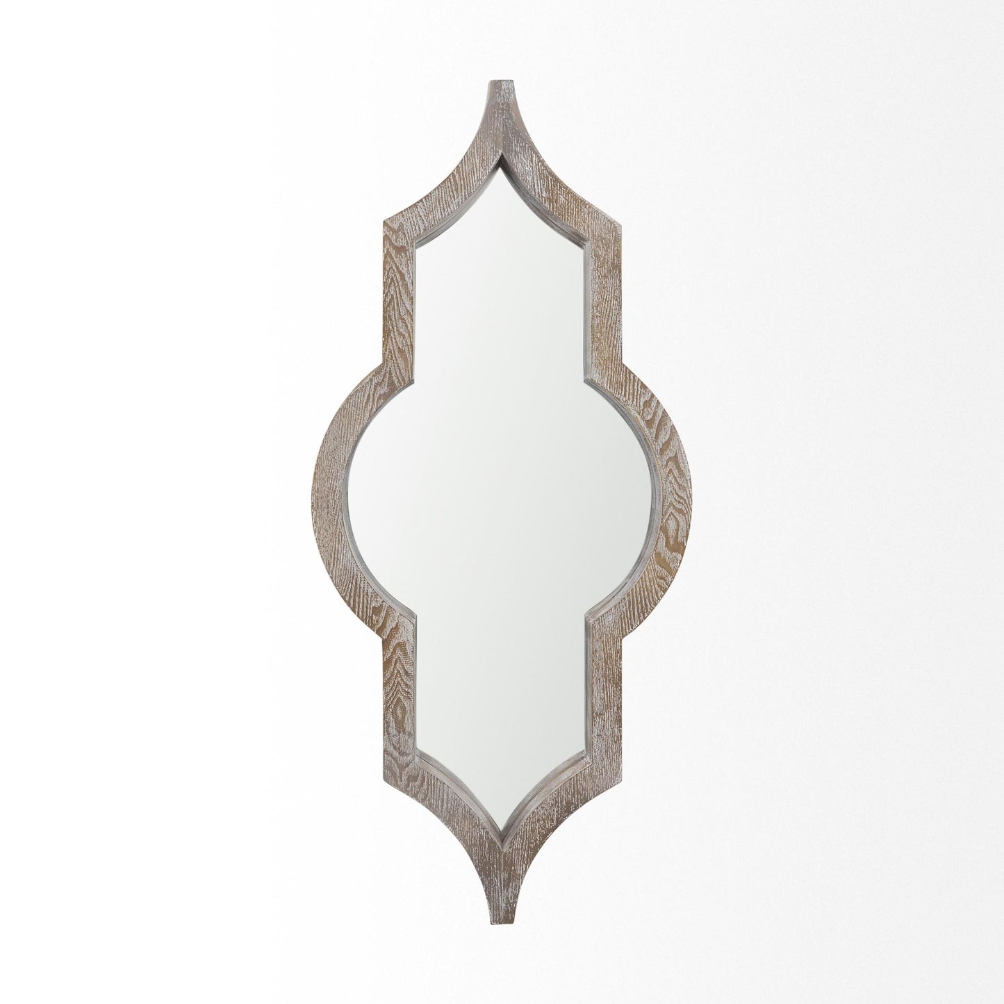 Tamanar 15.0 x 3.0 x 34.1 Light Brown Wood Frame Wall Mirror