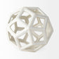 Geom 7.1L x 7.1W x 7.1H White Ceramic Geometric Object