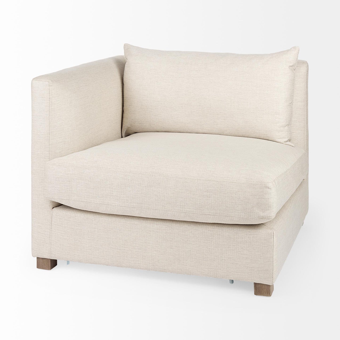 Valence 3 Piece (W/ 1 x Ottoman) Beige Modular Sofa Set